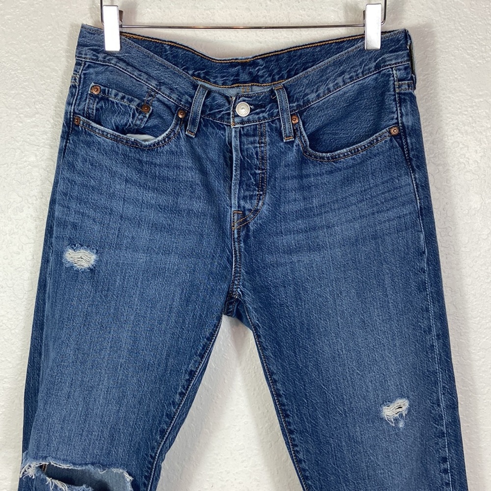 Levi's 501 tapered Leg crop Jeans 27 x 28 - Picture 4 of 10